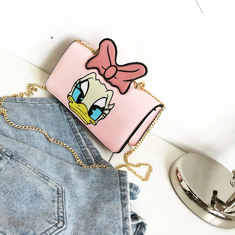 2017 Fashion Women Bag Donald Duck Daisy Shoulder Bags Large Donald Duck Daisy Shoulder Bag Handbag