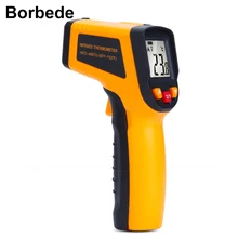 Borbede инфракрасный термометр-50-400/600C цифровой лазерный Бесконтактный температурный пистолет для кухни пищевой автомобильной и промышленной