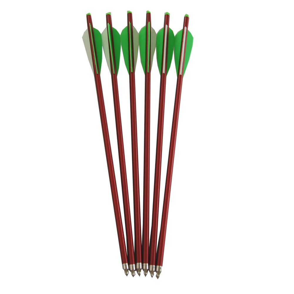 24PK Archery hunting aluminum arrows 17" aluminum crossbow bolts 3