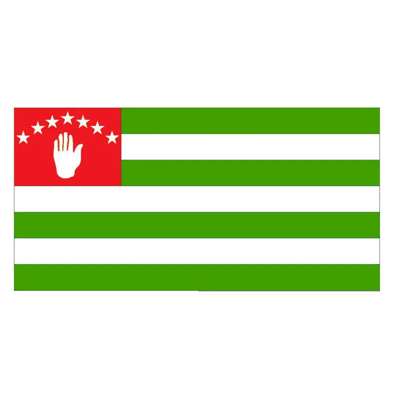 

12CM*6CM Personality Abkhazia Flag Motorcycle Decal Car Sticker Accessories 6-0517