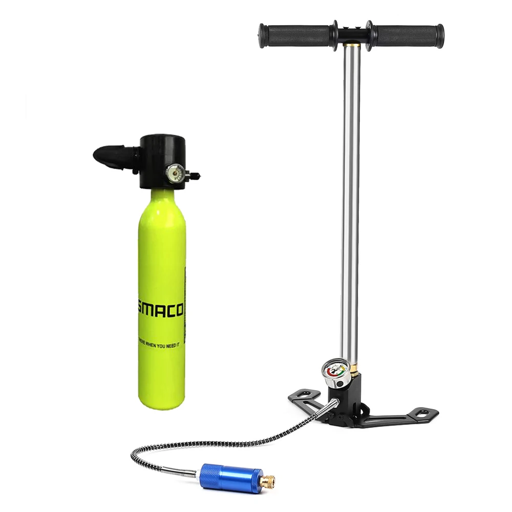 0.5L Mini Scuba Diving Oxygen Tank Hand Pump Oxygen Air Tank Hand