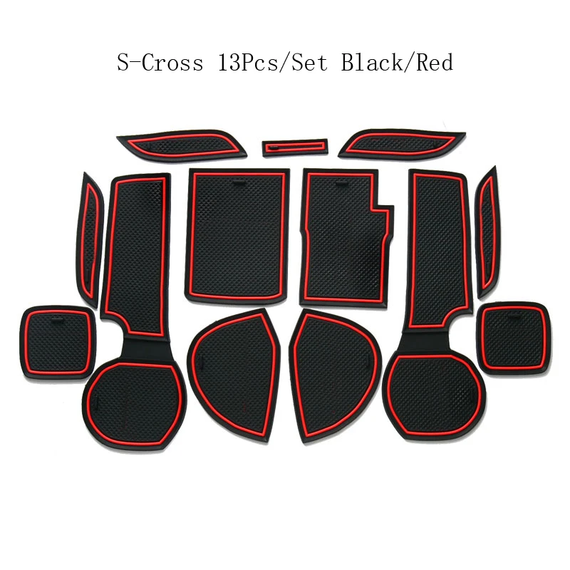 

Luminous Gate Slot Mat Car Decoration For Suzuki S-Cross Liana A6 Alivio Anti-dirty Anti-Slip Cushion Cover Cup Holder Floor Pad