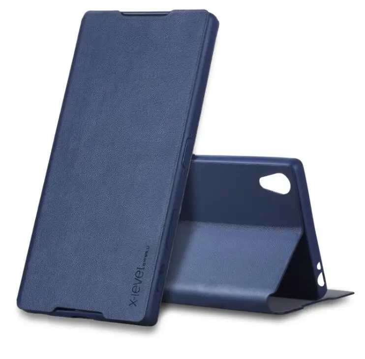 

X-Level Flip PU Leather Case For Sony Xperia Z3 Z5 Premium Business Style Phone Case for X Performance 10 Plus Stand Case Cover