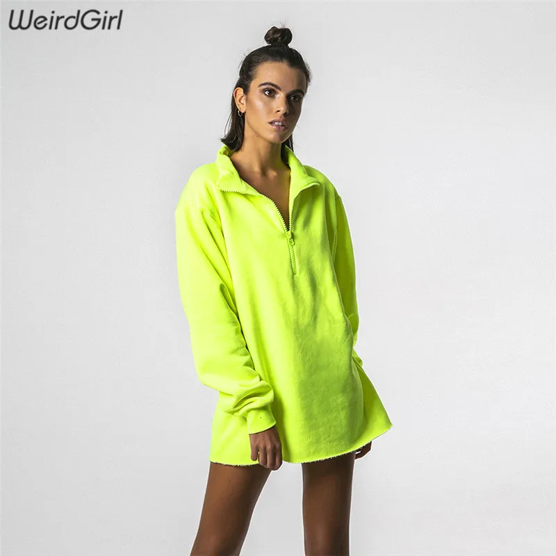  Weirdgirl women hoodies casual fashion sweatshirts long sleeve solid thick warm autumn winter pullo