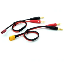 RC Connector Cable XT60/ T-Plug to 4mm Banana Connector for IMAX B6 B6AC B8 Chargers