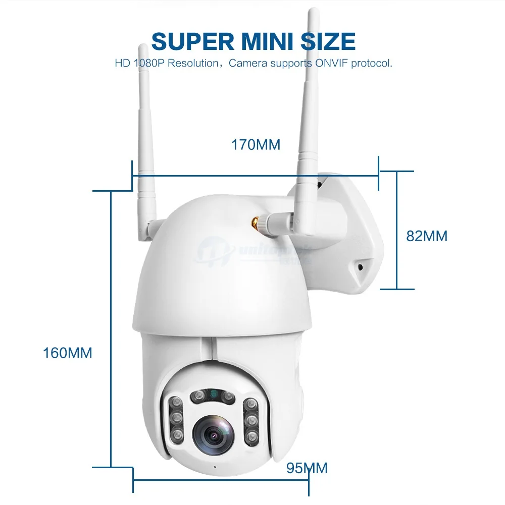 1080P PTZ IP камера Wifi наружная скорость купольная CCTV беспроводная камера безопасности ONVIF 2MP IR камеры видеонаблюдения для дома P2P XMEye