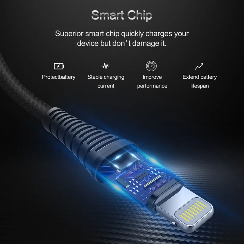 Кабель Micro USB ROCK 3 в 1 кабель для зарядки и iPhone высокопрочный зарядный usb X 8 7 6 Plus|usb