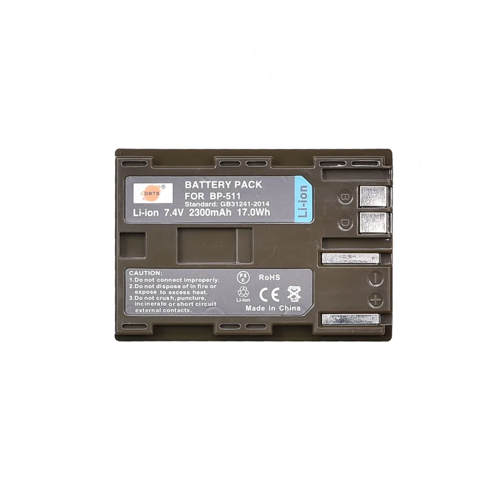 Billig DSTE 2 stücke BP 511 BP511A Batterie für Canon 5D 10D 20D 30D 40D 50D 300D MV 30i 300 300i ZR20 25MC PowerShot G1 G2 G3 G5 G6 90 90IS