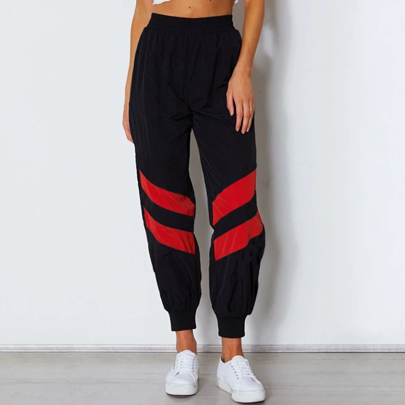 Toplook Patchwork Black Sweatpants 2019 Women High Waist