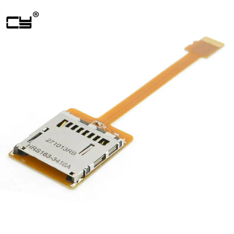 Micro sd tf Memory Card Kit Macho para Extensão Fêmea sd Extensor de Cabo Macio Flat Fpc 10cm