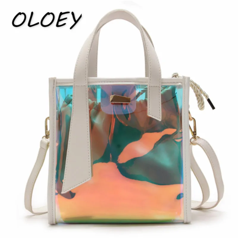 3 Colors Women PVC Crossbody Bag Lady Laser Fashion Holographic