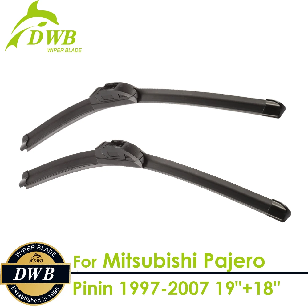 Wiper Blades for Mitsubishi Pajero Pinin 1997 2007 19"+18", 2pcs free