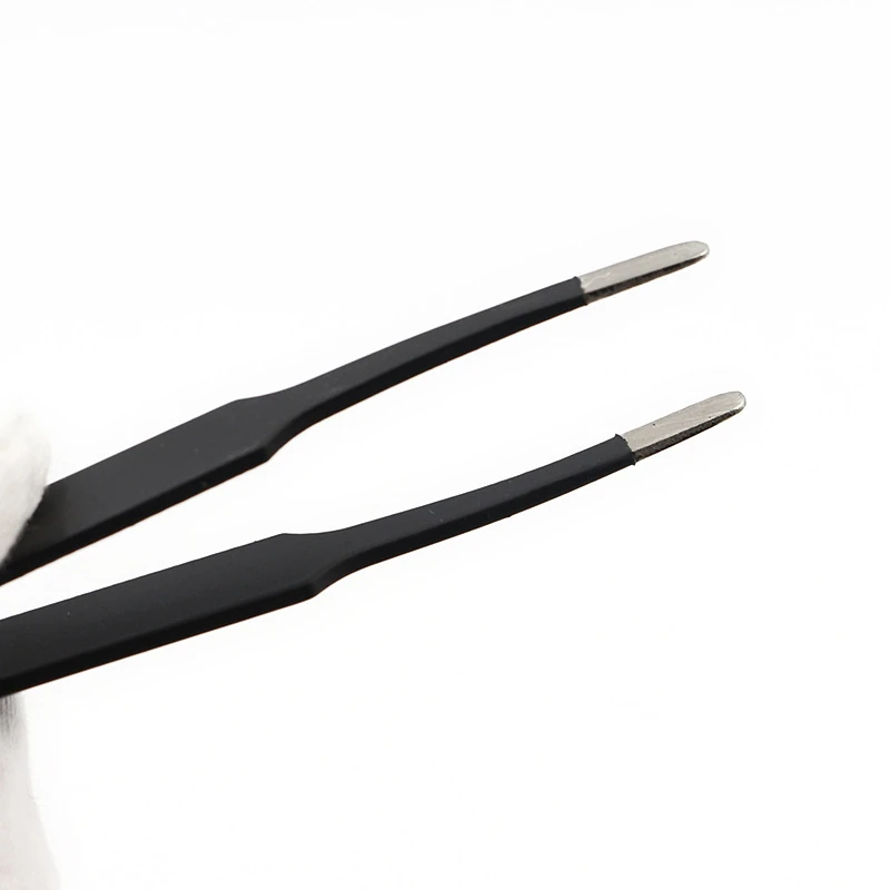 Anti-static Tweezers Industry Fasle Eyelash Extension Eyebrow Tweezer Non-magnetic Nail Stainless Steel Makeup Tools ESD-13