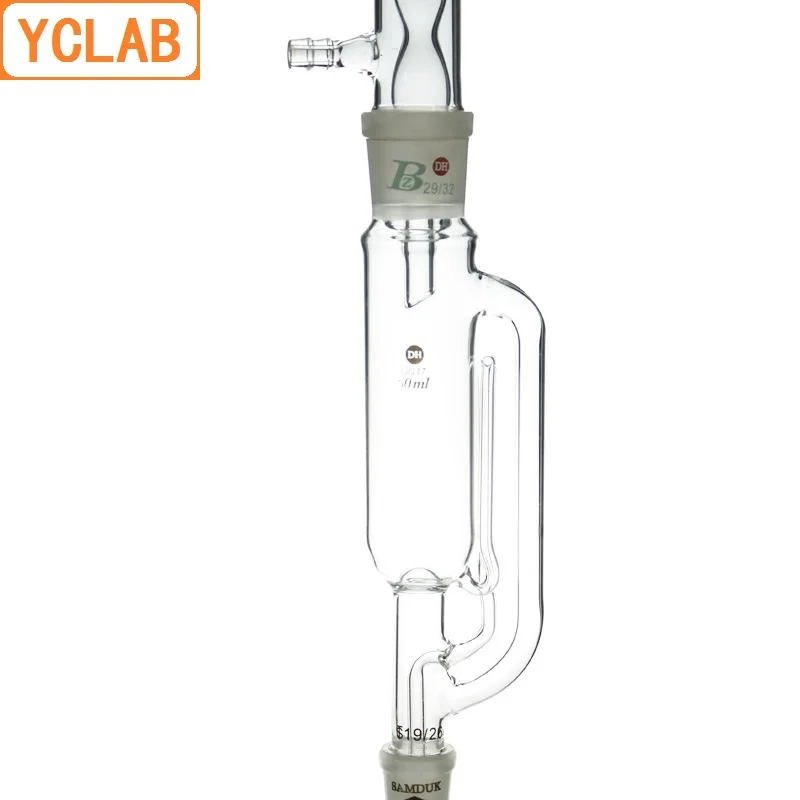 YCLAB 500mL Extraction Apparatus with Bulbed Condenser and Ground Glass Joints Laboratory Chemistry Equipment