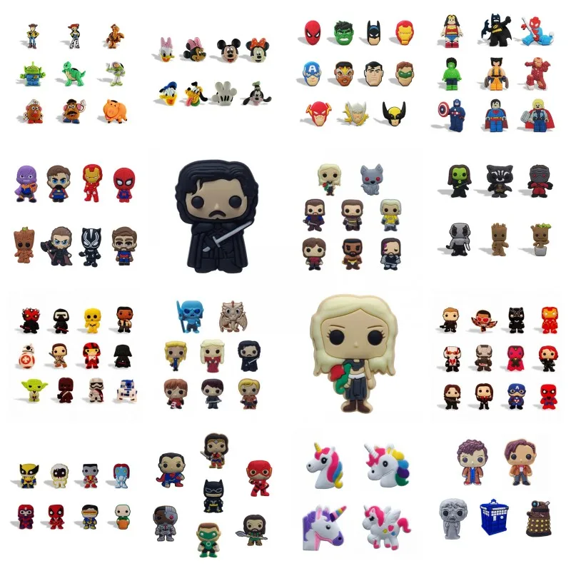 

25pcs Cartoon Avenger Groot Unicorn PVC Magnets Home Decor Fridge Magnets Refrigerator Magnetic Sticker Kids DIY Toys Party Gift