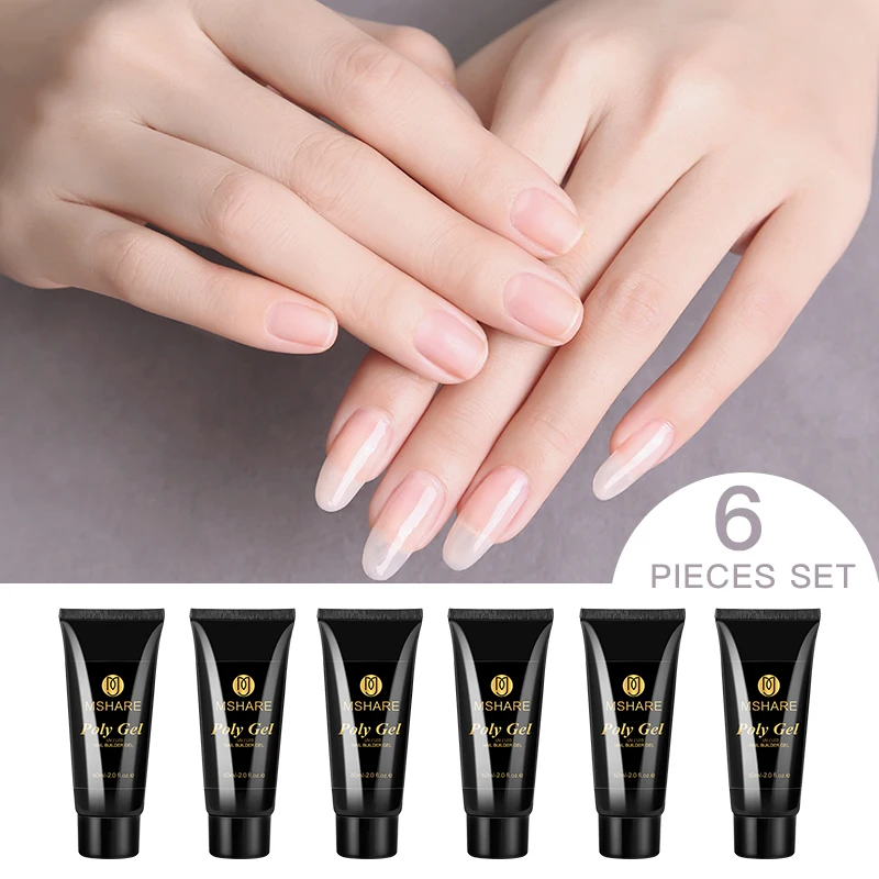 6 pieces poly gel 