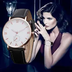Роскошные часы Для женщин кварцевые часы Женева моды кожа кварцевые женские наручные часы Watch Sport Relogio Feminino мужской часы N50