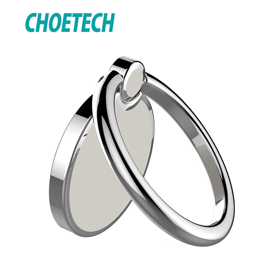 CHOETECH Phone Ring Holder for Samsung S8 Plus 360 Degree Rotation Universal Metal Finger Ring Holder For Phone Stand Bracket