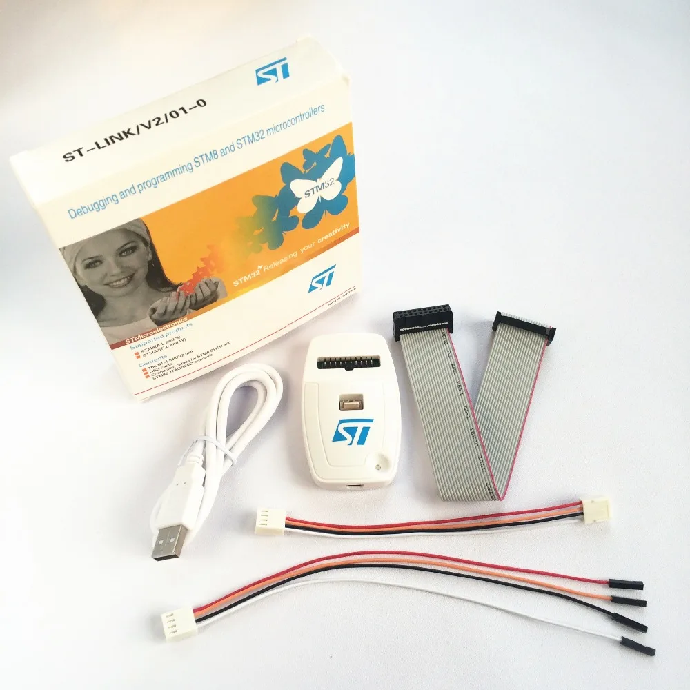 

XZHONGX Special Offers STLINK ST ST-LINK/V2 (CN) STM8 STM32 Emulator download programmer