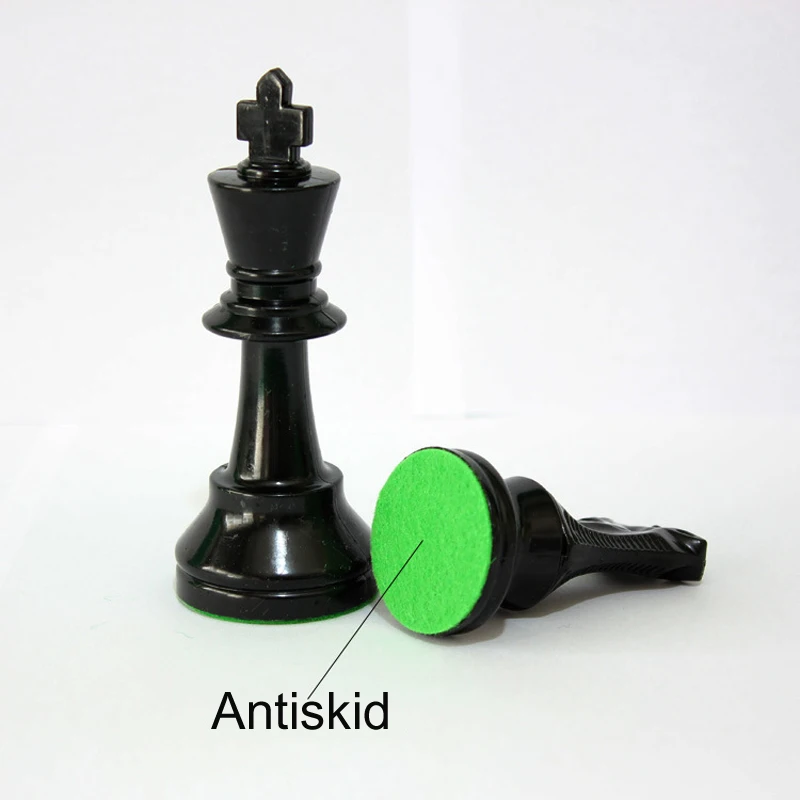 International Standard Chess Game Set Competition King 97mm Large Plastic Chess Set Chessboard 4 queen Board Games qenueson
