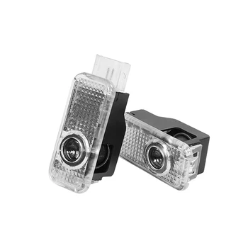 

2X LED 3D Car Decoration Light Door Light Warning Logo Projector Lights Auto Accessories Laser Ghost Shadow Welcome Lamp