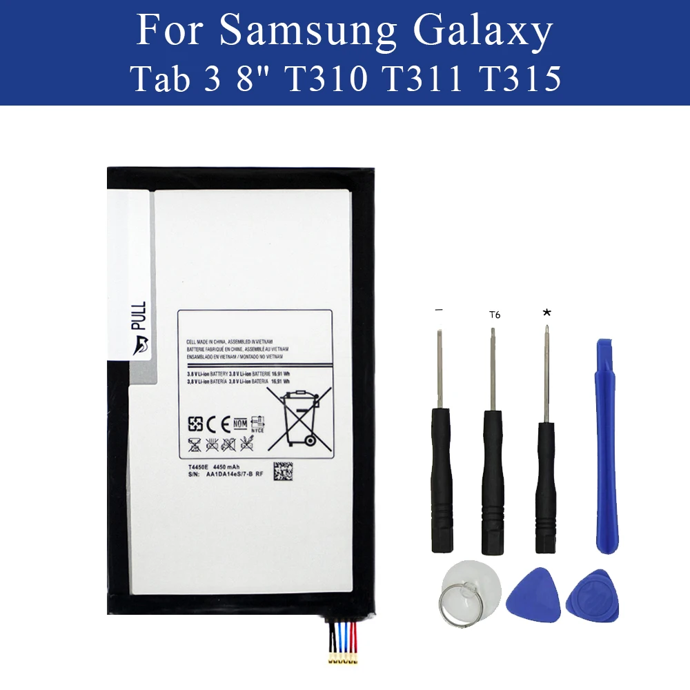 

New Tablet Battery T4450E For Samsung Galaxy Tab 3 8.0 T310 T311 T315 SM-T310 SM-T311 SM-T315 T3110 4450mAh