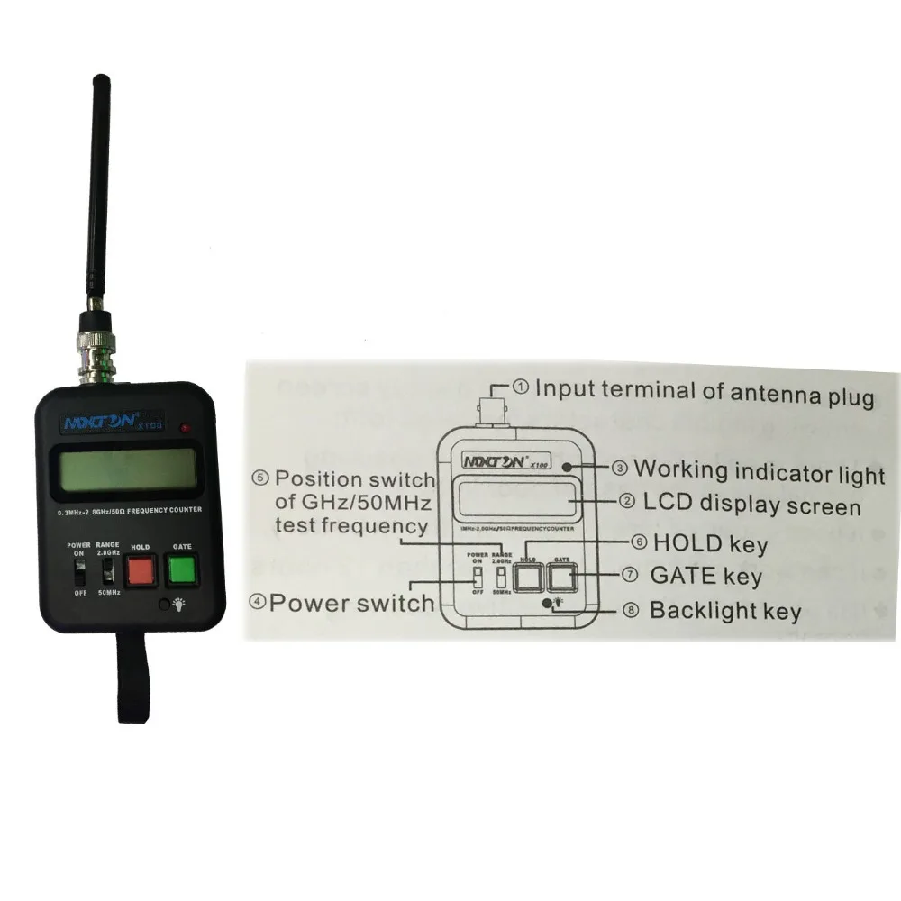 MAXTON X100 портативная рация счетчик частоты 0 3 MHz 2 8 GHz для двухстороннего радио