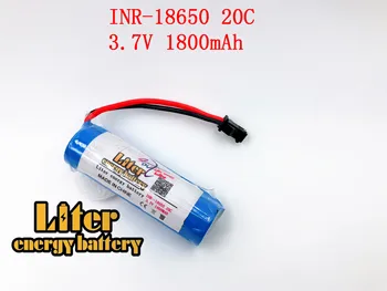

3.7V 1800mAH Remote control helicopter cylindrical 3.7 Lipo battery 3.7V 1800mAH 18650 1800mah 20C JST plug SM Plug