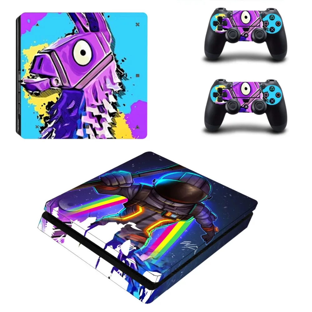 Наклейка для PS4 Slim Skin Виниловая наклейка консоли Playstation 4 и 2 контроллеров Sticker