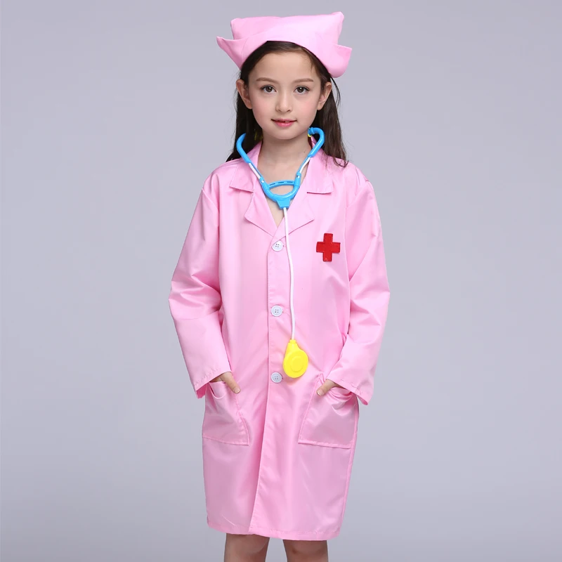 children halloween cosplay costume kids doctor costume nurse uniform for girls 3pcs coat and hat and mask - Kids Doctor Halloween Costume children halloween cosplay costume kids doctor costume nurse uniform for girls 3pcs coat and hat and mask - Kids Doctor Halloween Costume