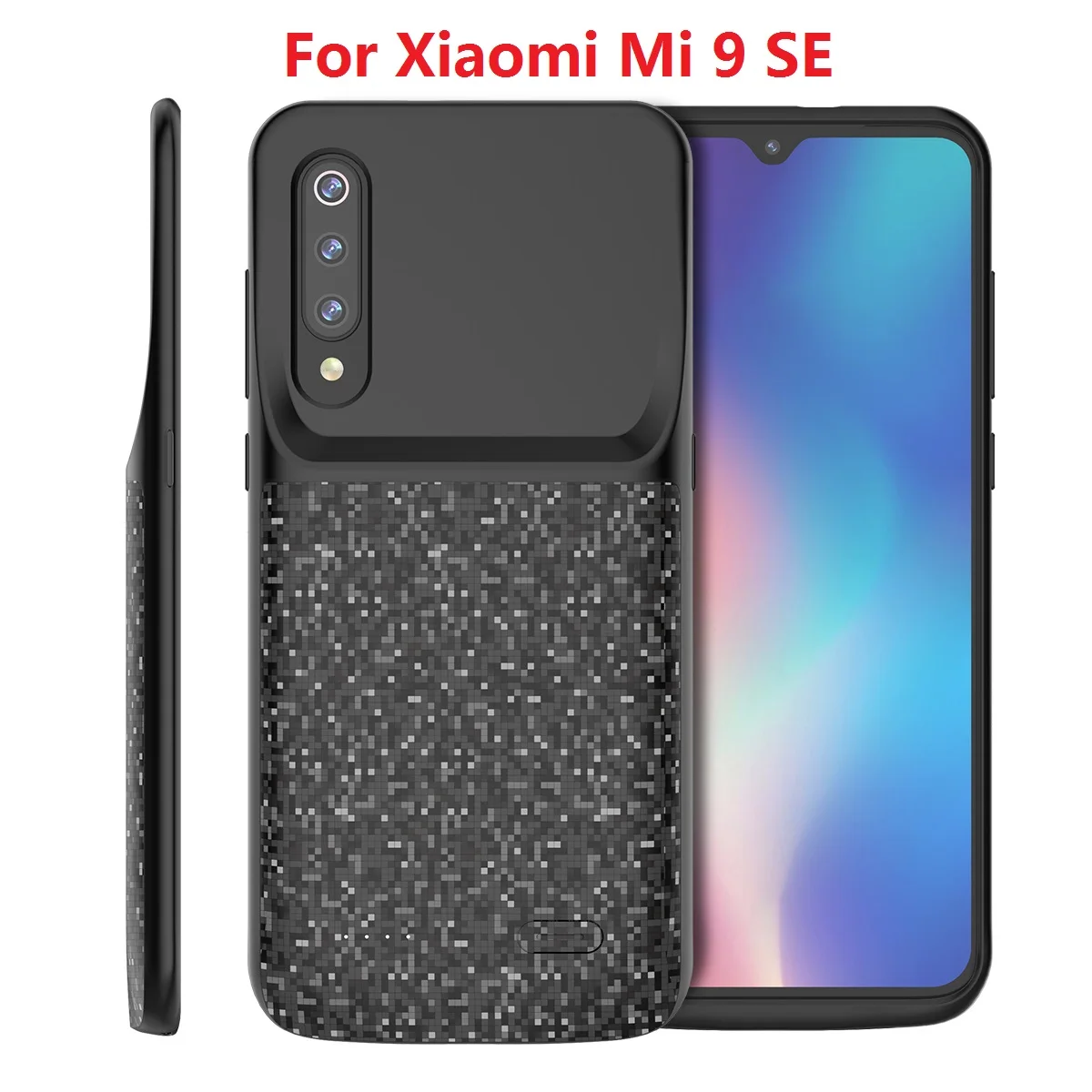 Для Xiaomi mi 9 чехол для зарядного устройства 4700 мАч Внешний тонкий резервный аккумулятор чехол для зарядки для Xiaomi mi 9 mi 9 SE чехол для аккумулятора - Цвет: MI 9 SE Black