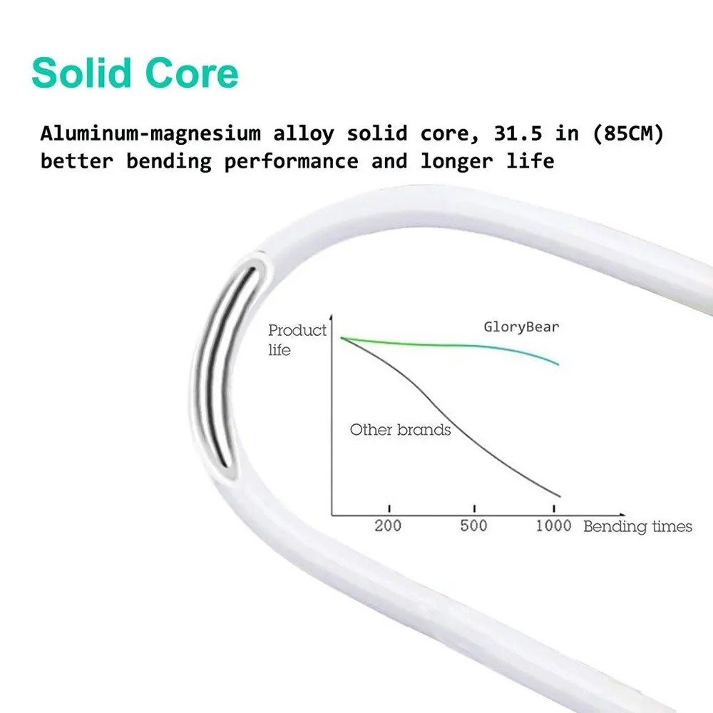 Ascromy Flexible Gooseneck Long Arm Clip Universal Cell Phone Holder Lazy Bracket Mobile Phone Stand For iPhone X Xiaomi Soporte (5)
