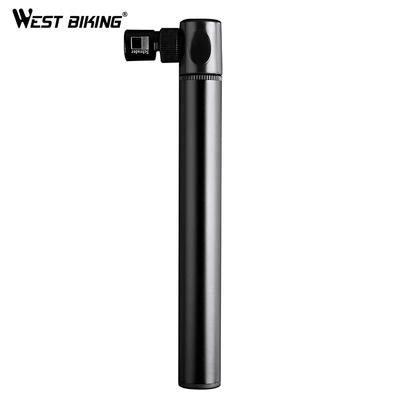 

WEST BIKING Cycling Mini Hand Pump Aluminum Alloy Portable Lightweight Tire Inflator Presta/Schrader Valve Mountain Bike Pump
