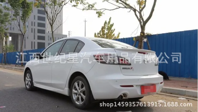 Подходит для mazda 3 2011 m3 ABS задний спойлер заднего крыла с возможностью настройки DIY цветной спойлер без краски спойлер