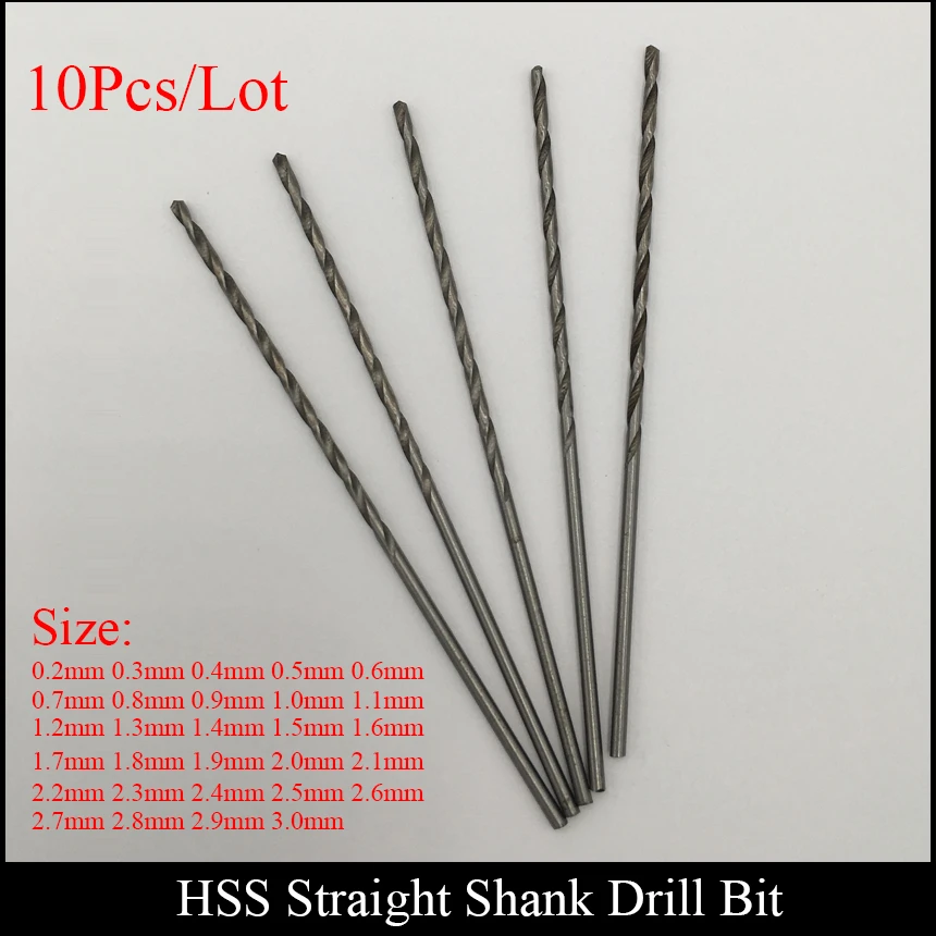 2.3 mm 10 pcs/set Micro HSS Twist Drilling Auger Drill Bit For Electrical Drill 2.3 mm 10 pcs/set Micro HSS Twist Drilling Auger Drill Bit For Electrical Drill
