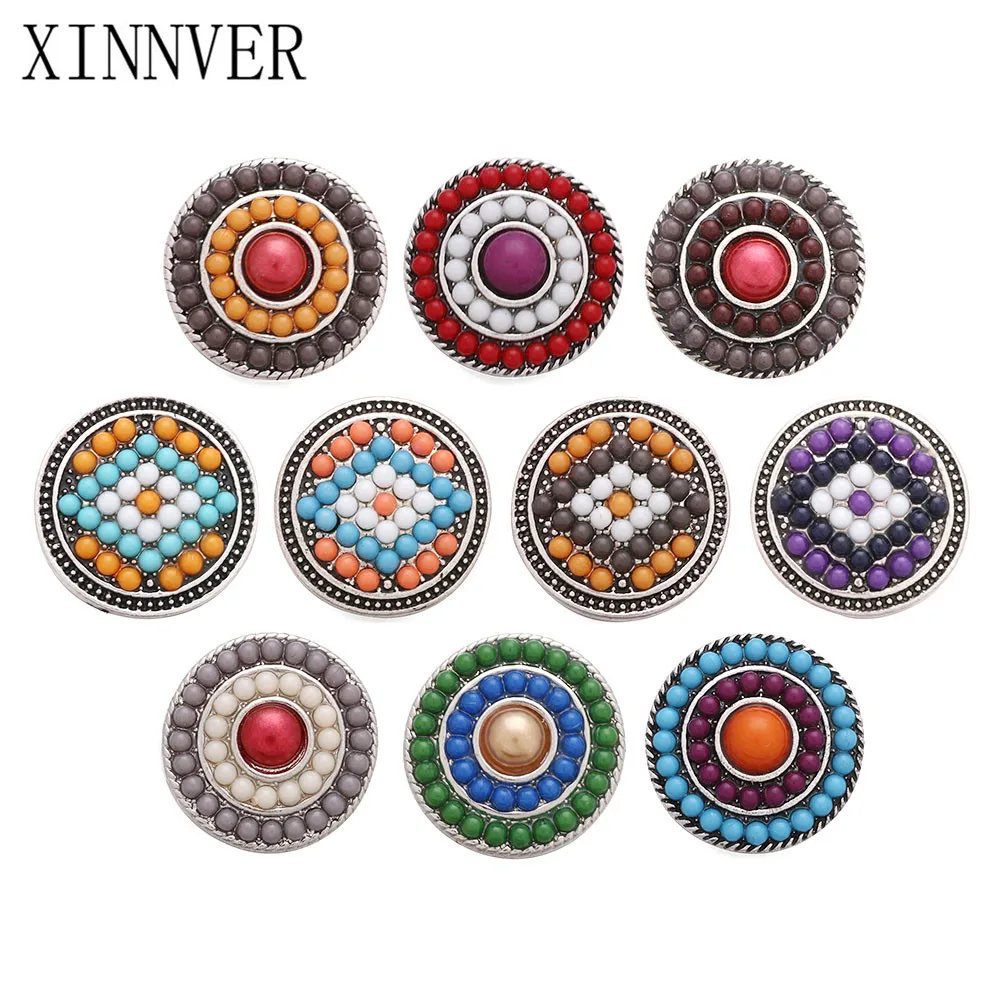

10pcs DIY 18mm Ginger Beads Snap Buttons Interchangeable Jewelry Accessory Can Move Replaceable Button Snap Jewelry For Bracelet