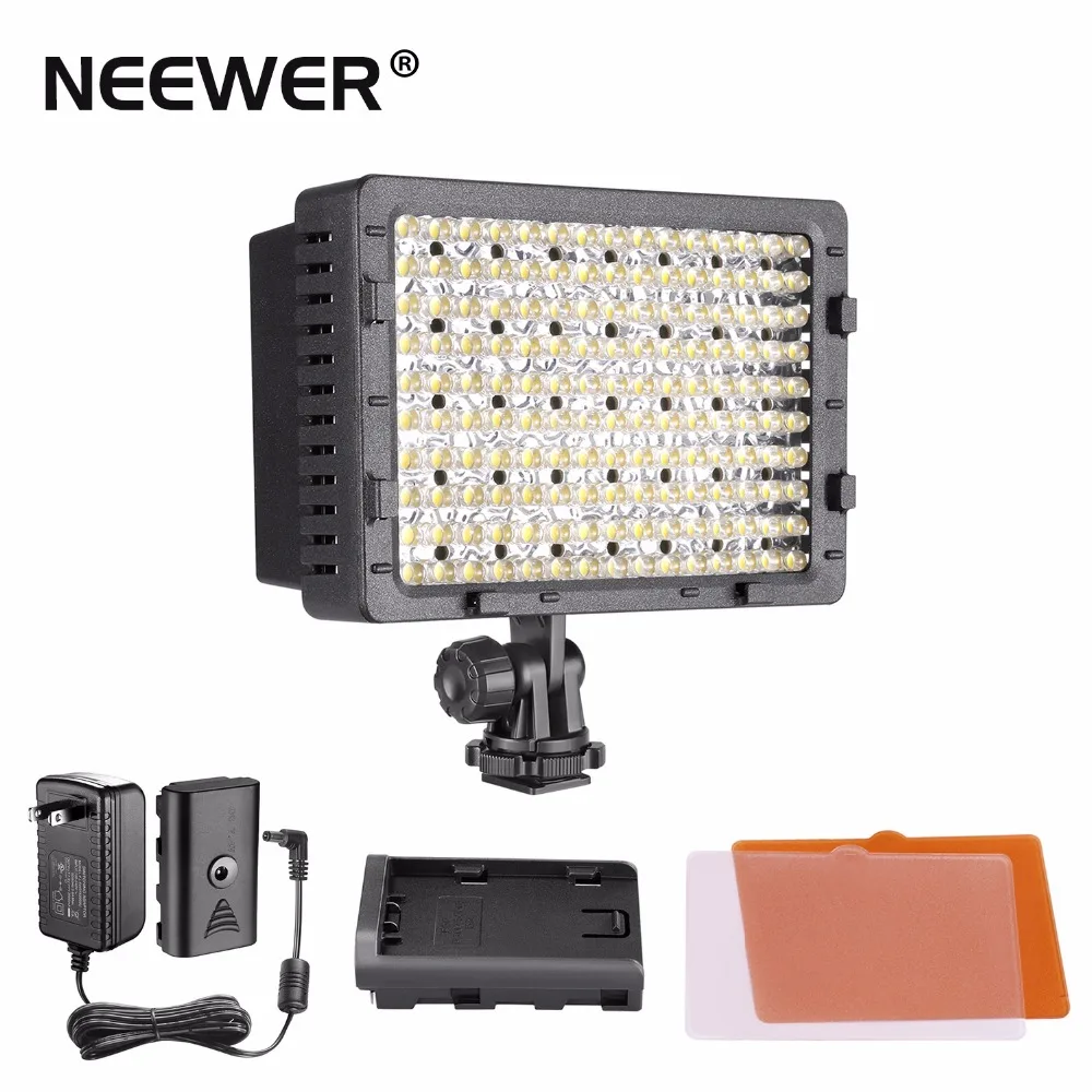  NEEWER 160 LED CN-160 Dimmable Ultra High Power Panel Digital Camera / Camcorder Video Light LED Li