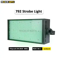 Новый продукт 792*0,5 W светодиодный Strobe Light 4 сегментов DMX стробоскоп огни Автоматическое изменение красочные вечерние Strobe Light для диско-бар