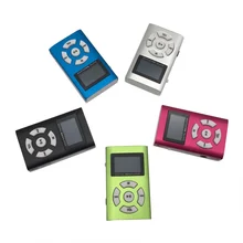 Мини LCD экран MP3 плеер Поддержка микро SD карты памяти Алюминий оболочки спортивные плееры MP3 музыкальный плеер