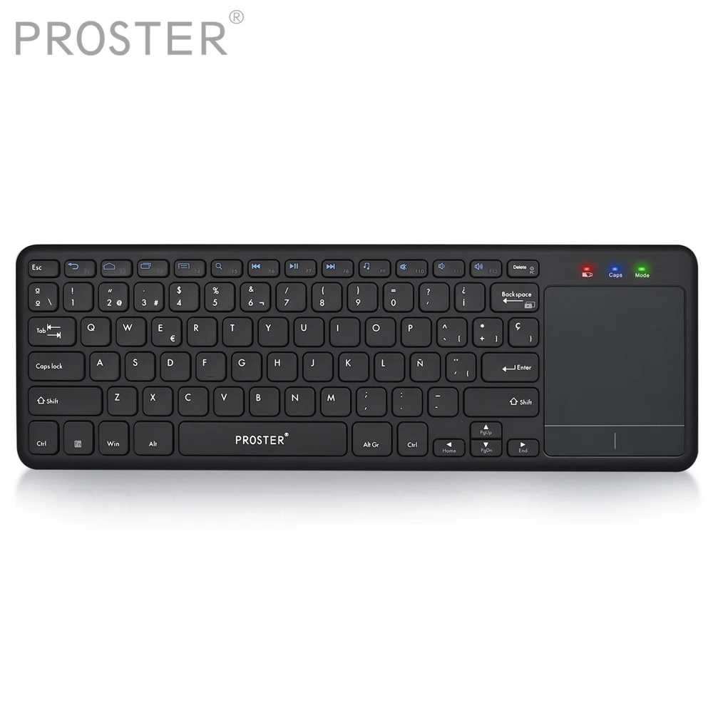 Proster Spanish 2 4G Беспроводная клавиатура с мультитачпадом для планшетов IOS Android