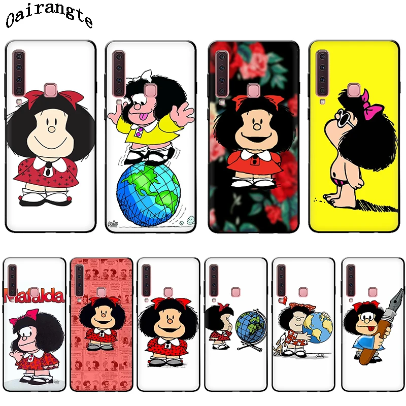 

Mafalda soft silicone phone case for Samsung Galaxy A3 A5 A6 Plus A7 A8 A9 A10 A30 A40 A50 A70 J6
