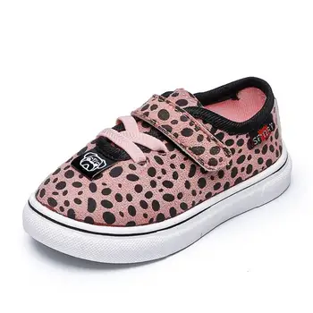 

kids Shoes for Girls Sneakers Casual Baby Girls Flat pu Leather Running Children Outdoor Sports Shoes Leopard Fashion Breathable