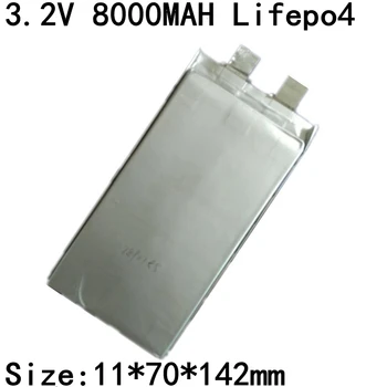 

6pcs New Rechargeable Battery 3.2v 8000mah Lifepo4 8ah High Drian 30A Battery Pack Not Li Ion 8000 Mah for Diy 24v 8ah Battery