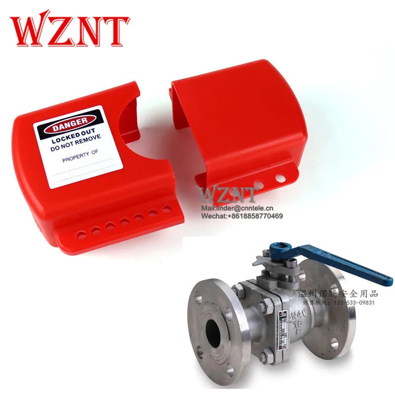 

free shipping Adjustable Flanged Ball Valves Cover Lockout safety ball VALVE LOCK suitable for DN8-DN125 Flanged Ball Valves