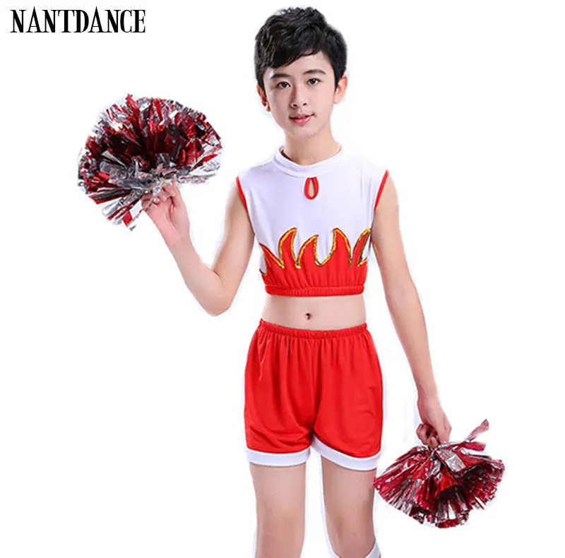 Boy Cheerleaders Suit For Boys School Cheer Team Uniforms Kids