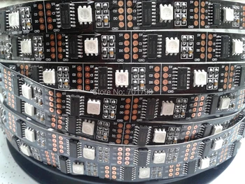 

5m DC5V WS2801 32leds/m with 32pixels/m led digital strip;black pcb;non-waterproof;IP33