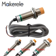 8/12/18mm Inductance Type Switch DC/AC Cylindrical Capacitive Proximity Switch Metal Material Water Rating IP65 Distance 5mm±10% 8/12/18mm Inductance Type Switch DC/AC Cylindrical Capacitive Proximity Switch Metal Material Water Rating IP65 Distance 5mm±10%