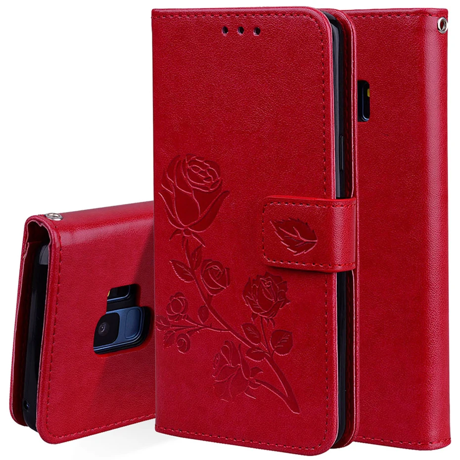 CAPAME Flip Wallet Leather Case For Samsung Galaxy S6 S7 Edge S8 S9 Plus Rose Girls 360 Cover For Samsung S9 S8 Case Phone Case  (2)