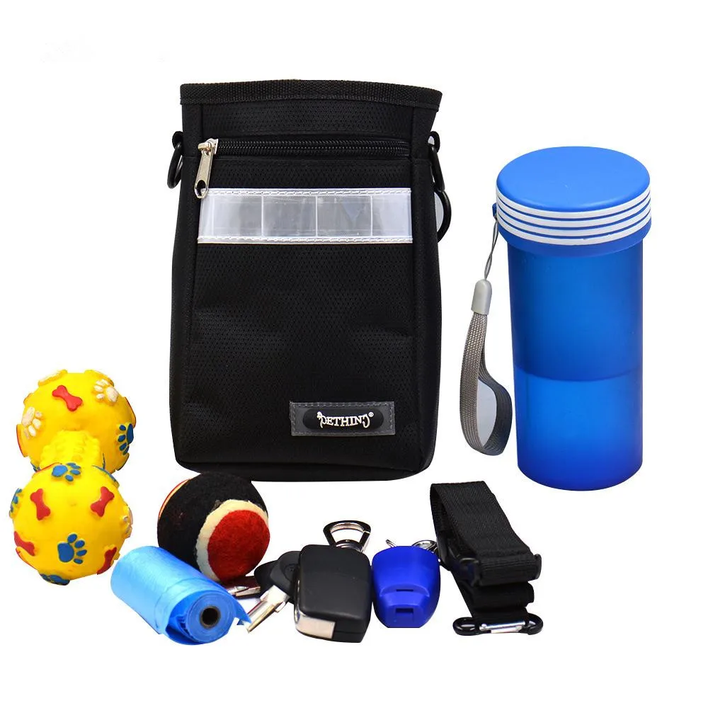 

Heropie Waterproof Pet Dog Training Bag Treat Pouch Dog to Carry Toys Adjustable Waist Belt Kibble Keys with 1 Roll of Waste Bag
