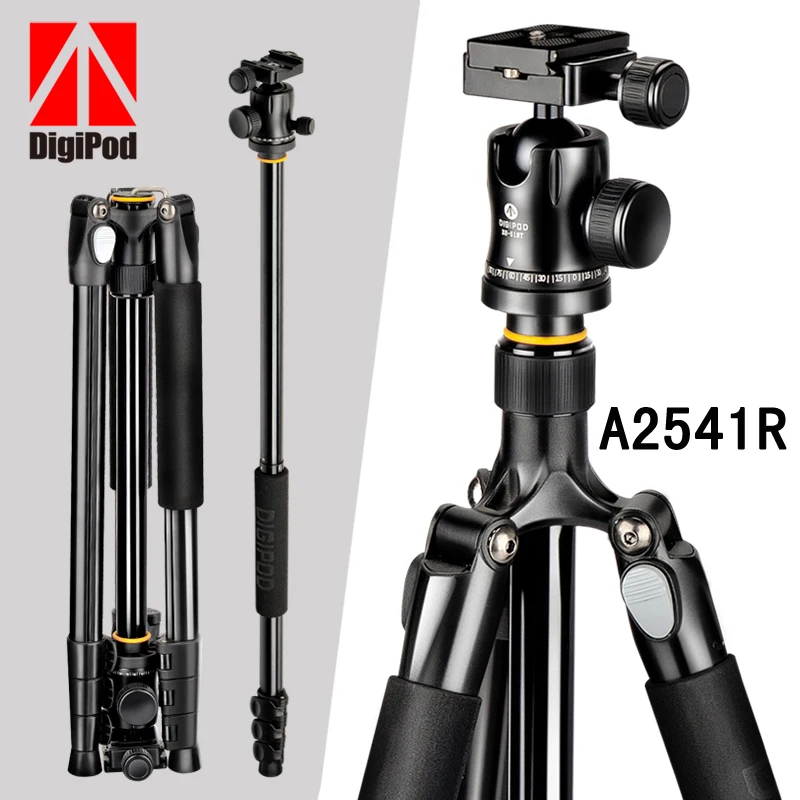 DIGIPOD Hot Sale Professional Tripod & Monopod A2541R Pro For DSLR